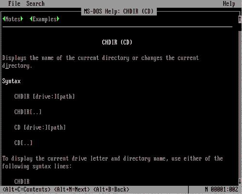 cd �����﷨��ʽ��ʾ